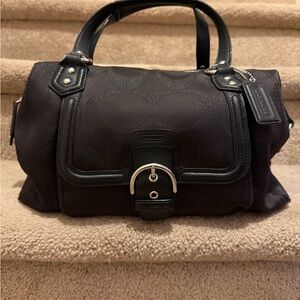 Coach Campbell Signature Black Handbag